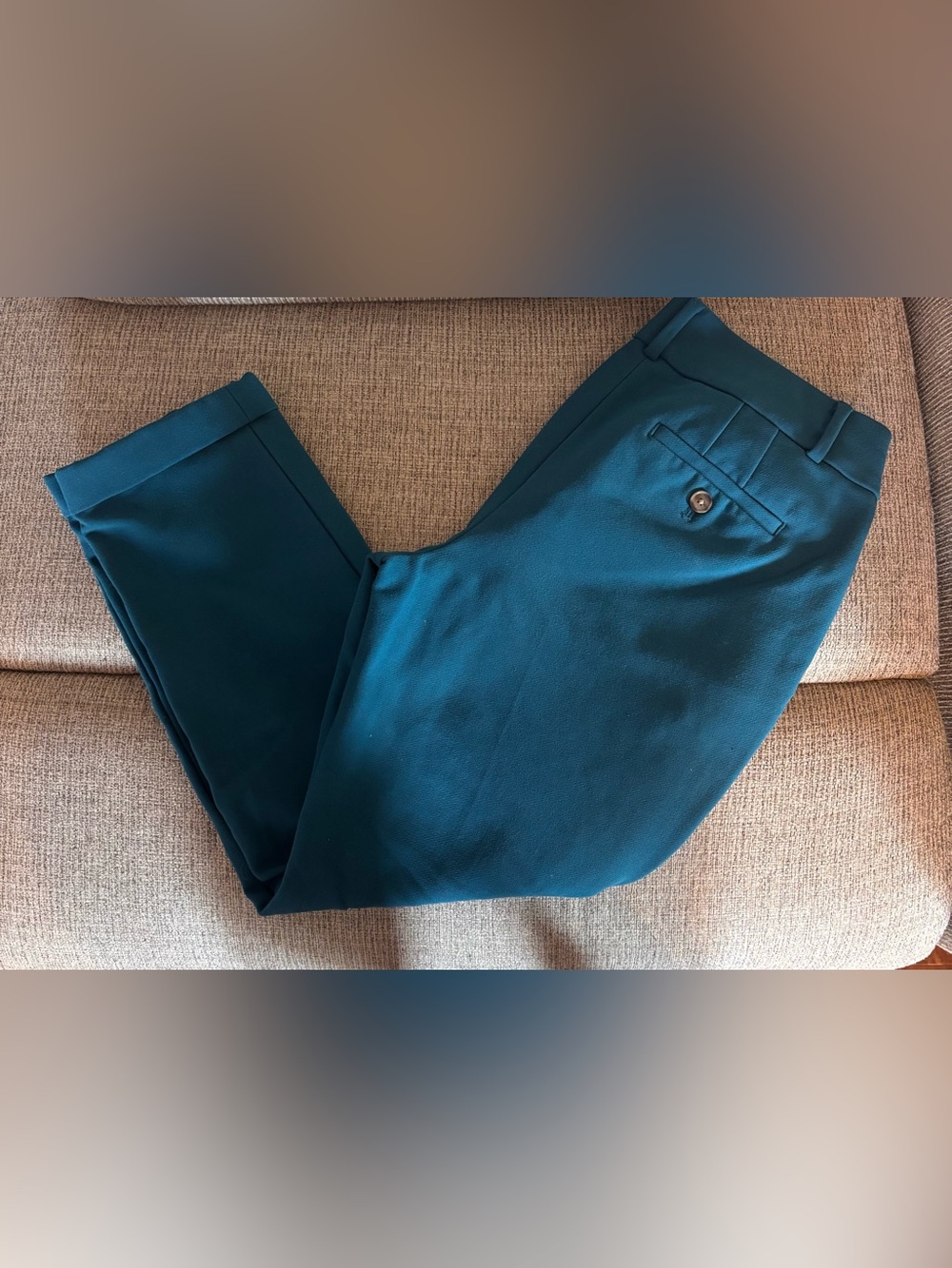 Woman’s Loft Teal Dress Pants - Slim Tailored Trousers